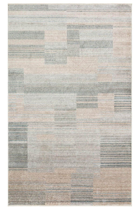 Akbel Carpet & Bedding Exclusive Home Design Otto TT 01 SKY Mink - Handcrafted, Non-shedding and Easy-to-Clean Modern Black Loom Carpet - MALLTURK