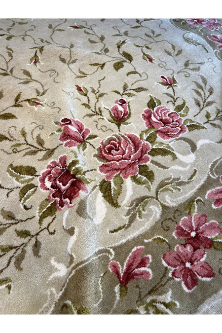 RD RAMAZAN DAG Hand Rug Art Hand-Woven Usak Rug Premium Quality Wool Weave Size 280x227 - MALLTURK