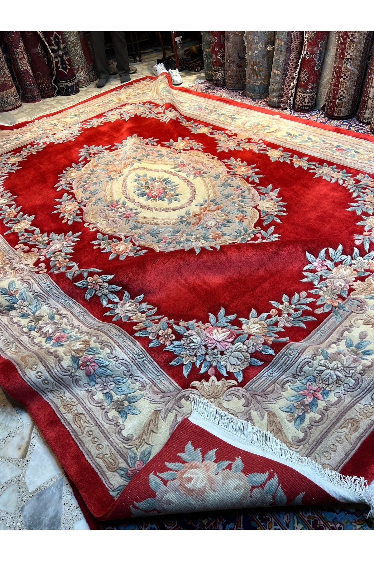 RD RAMAZAN DAG Hand Rug Art Hand-Woven Embossed Chinese Rug Premium Quality Exceptional Bir Urun Size 370x275 - MALLTURK