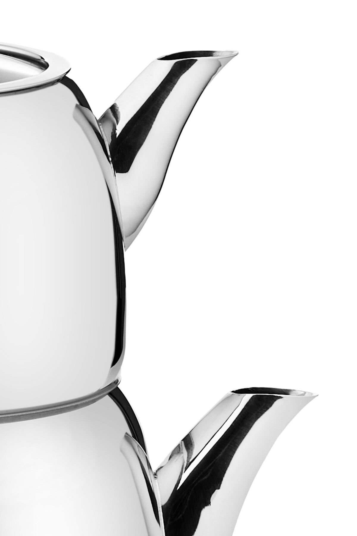 Tac Panda induction Base Maxi Size 4-Piece Stainless Steel Teapot Set 1.75-2.75lt - MALLTURK
