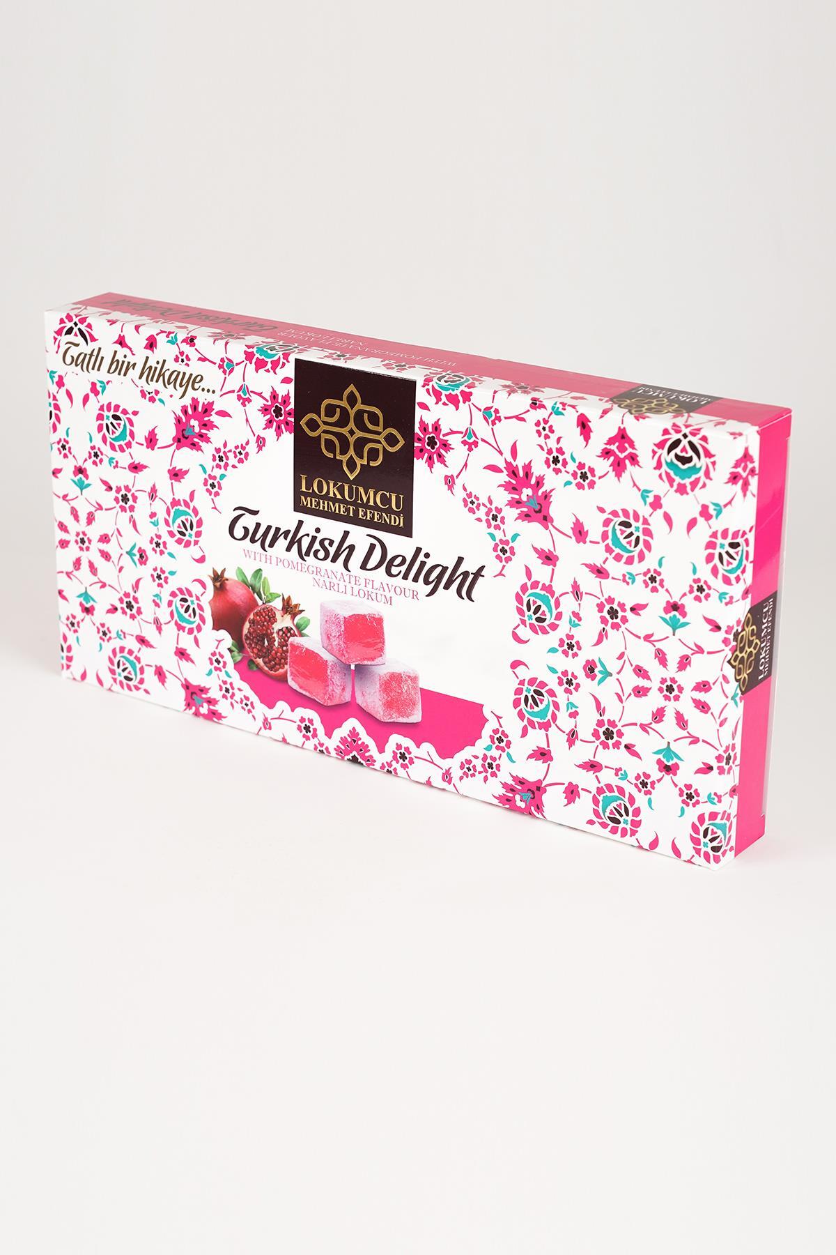 LOKUMCU mehmet efendi tatli bir hikaye 400 g Pomegranate Flavored Turkish Delight 400 g - MALLTURK