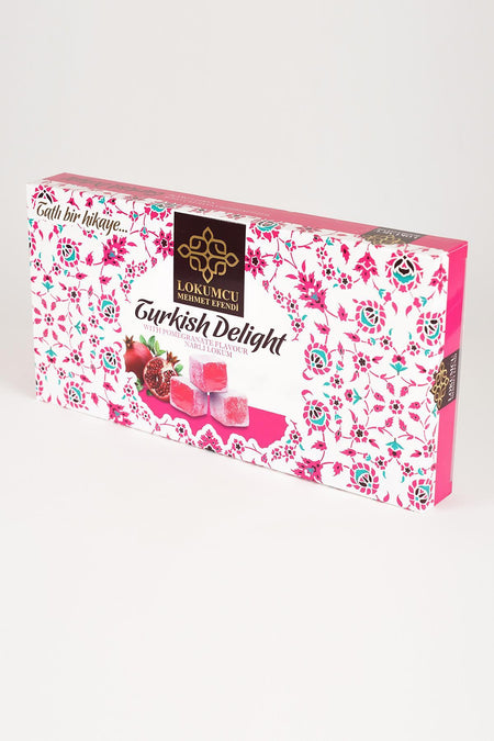 LOKUMCU mehmet efendi tatli bir hikaye 400 g Pomegranate Flavored Turkish Delight 400 g - MALLTURK