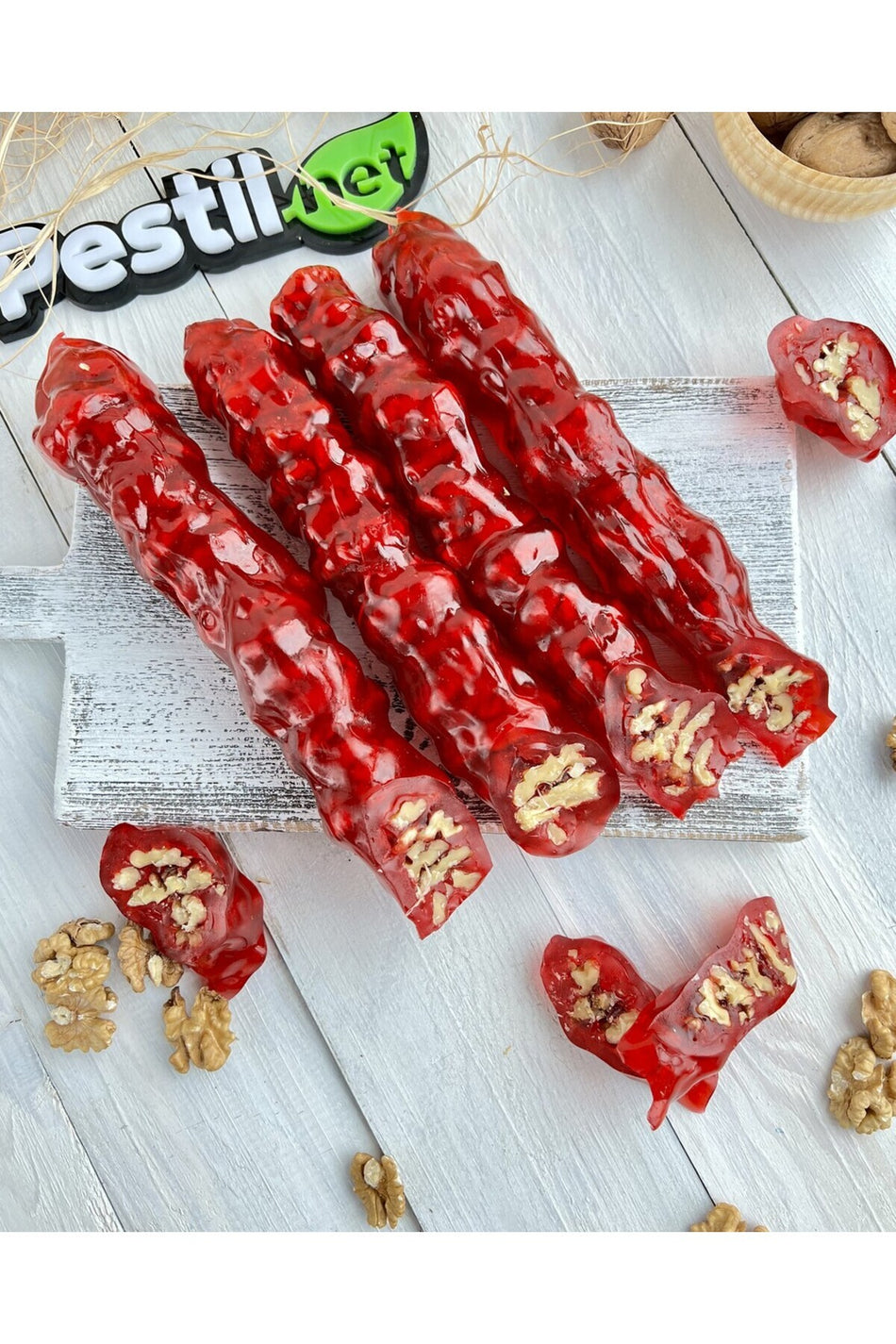 Sultan Fruit Leather Pomegranate Flavored Walnut kome 500 g - MALLTURK