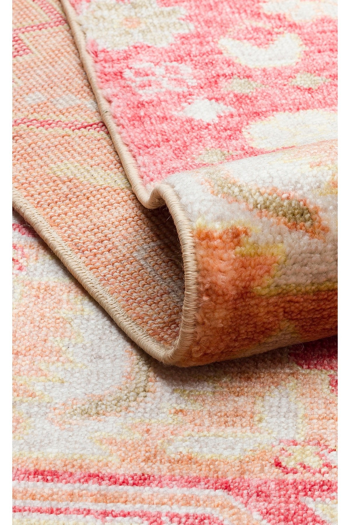 Eko Hali Zara ZR 17 Red Autumnn is a special loom rug shaped by the intensive handiwork of women from Usak. - MALLTURK