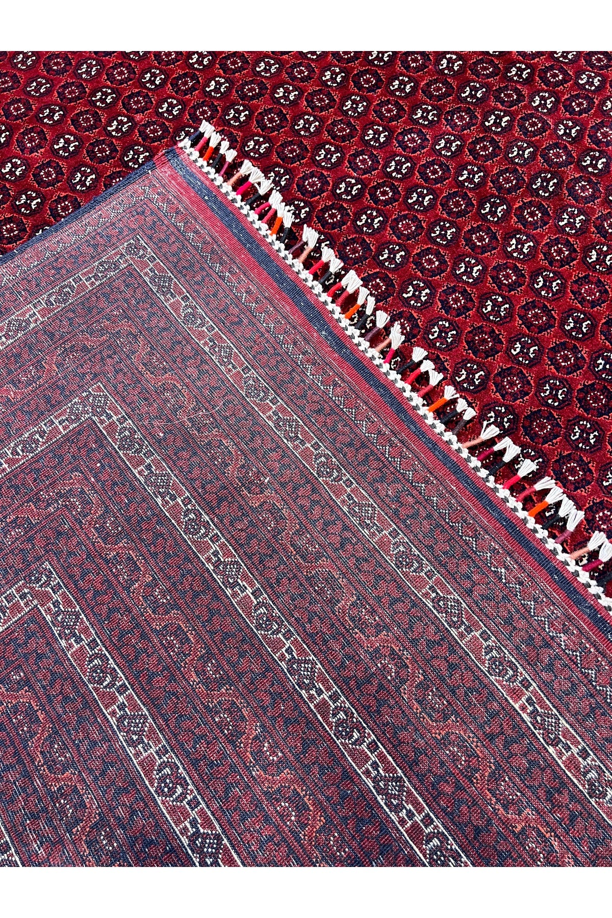 RD RAMAZAN DAG Hand Rug Art Hand-Woven Afgan Haca Roshnai Rug Premium Quality Size 390x300 - MALLTURK