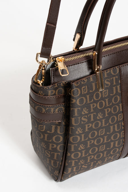 Just Polo Women's Handbag New Season Brown Bag - MALLTURK