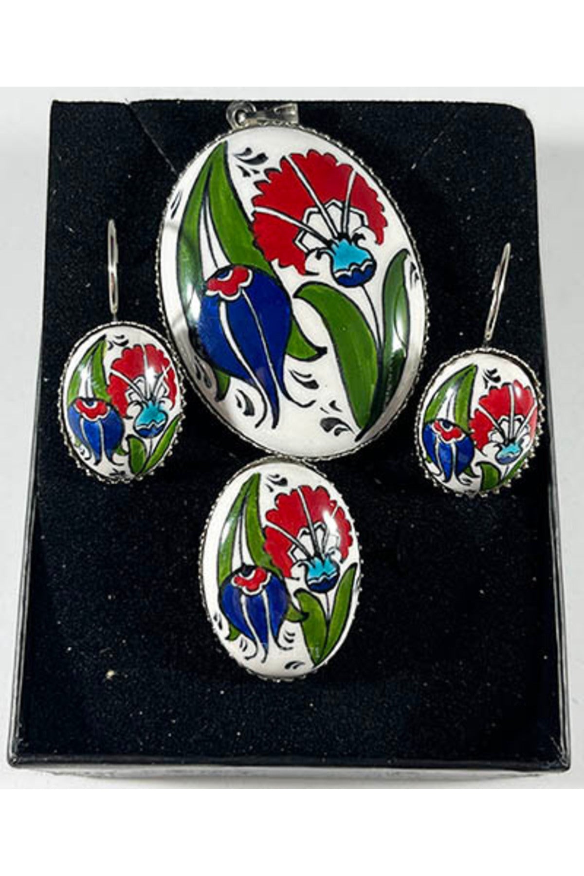 Cini Evi Carnation and Inverted Tulip Jewelry Set - MALLTURK