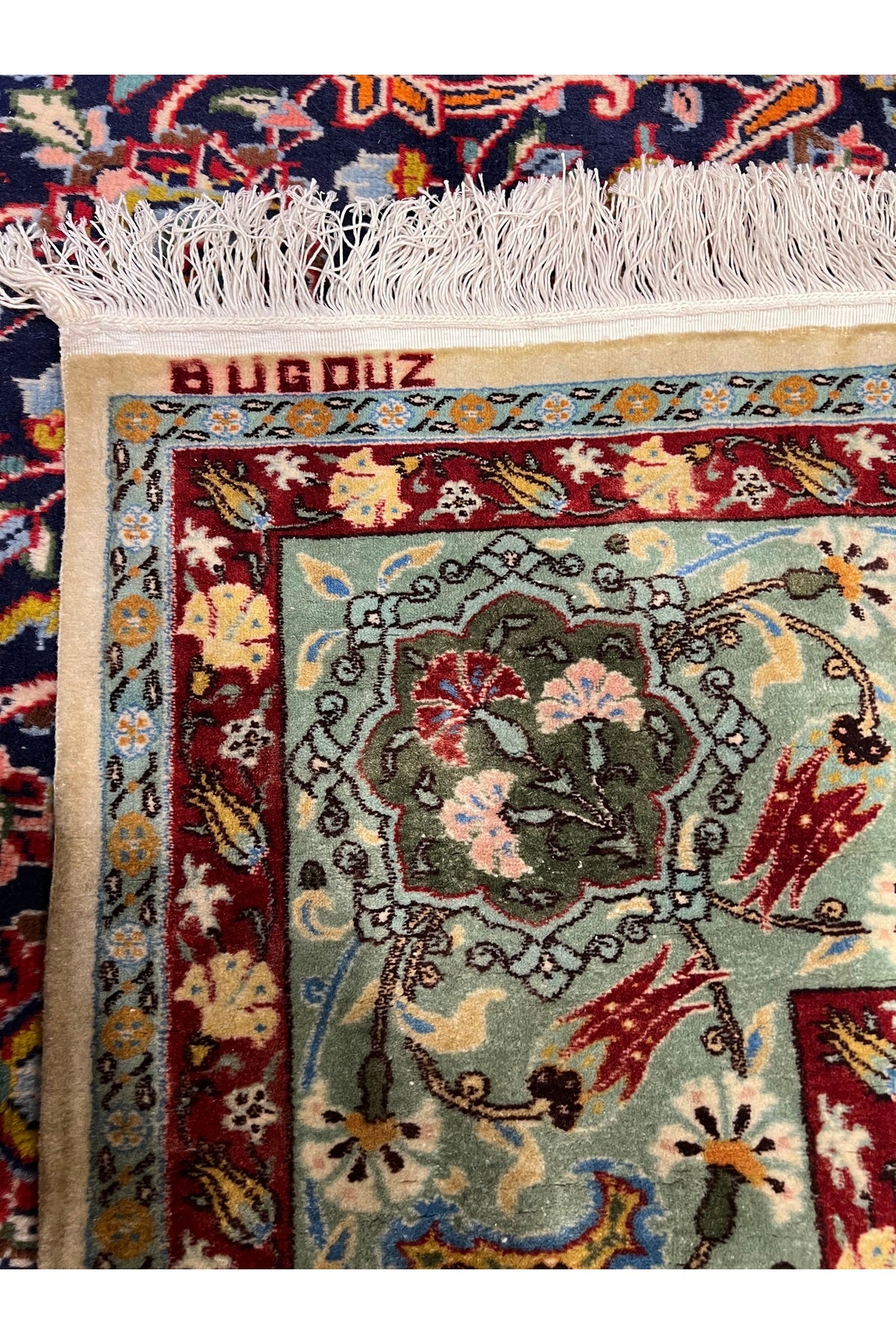 RD RAMAZAN DAG Hand Rug Art Hand-Woven Hereke Rug Lalezar Design Size 395x255 - MALLTURK