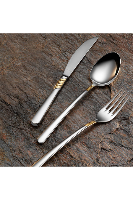 Aryildiz a la prestige plus 84 Piece 12 Place Setting Flatware Set - MALLTURK