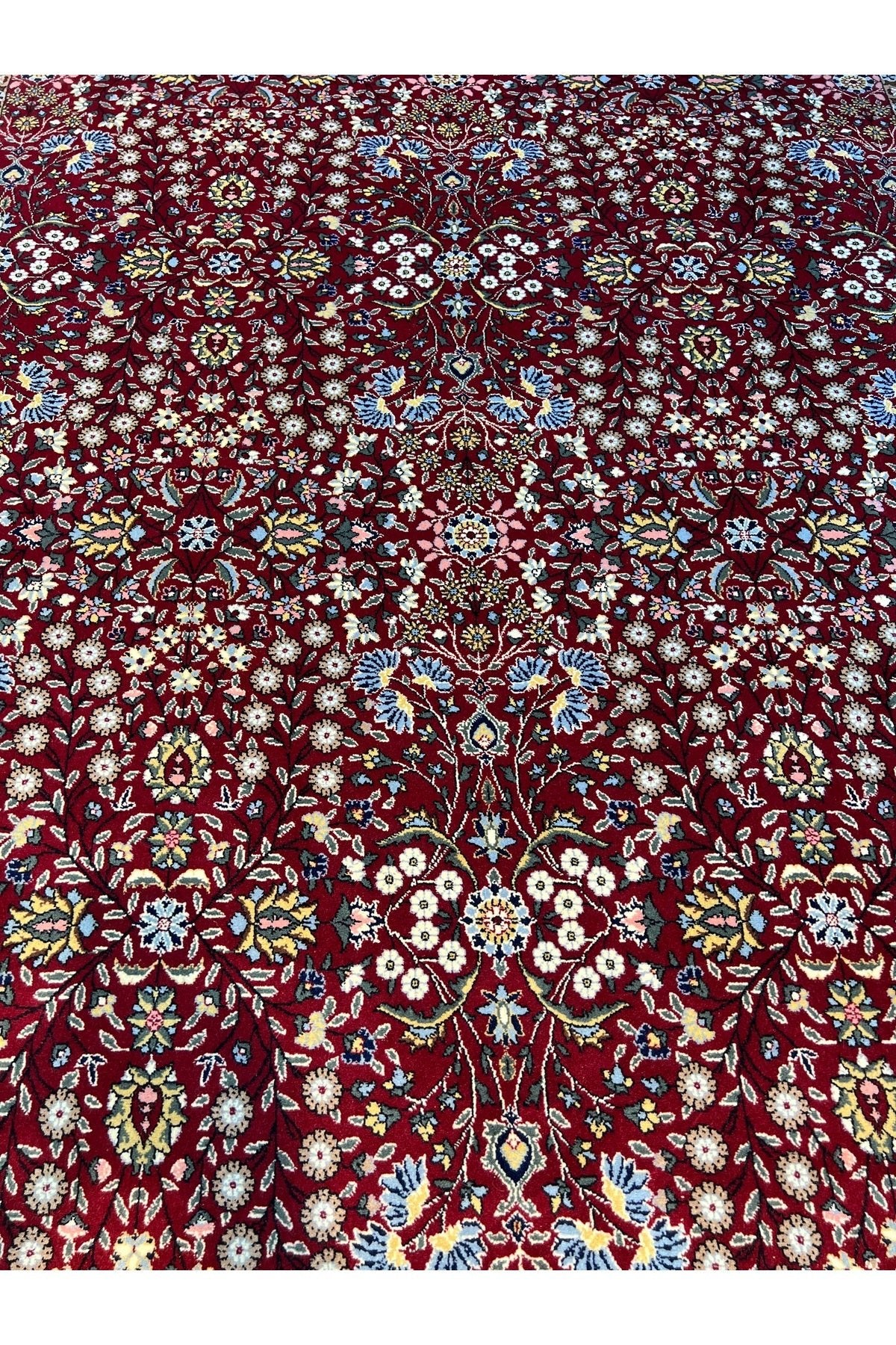 RD RAMAZAN DAG Hand Rug Art Hand-Woven Sumerbank Hereke Rug Signed Seven Mountains Flower Premium Quality Size 304x203 - MALLTURK