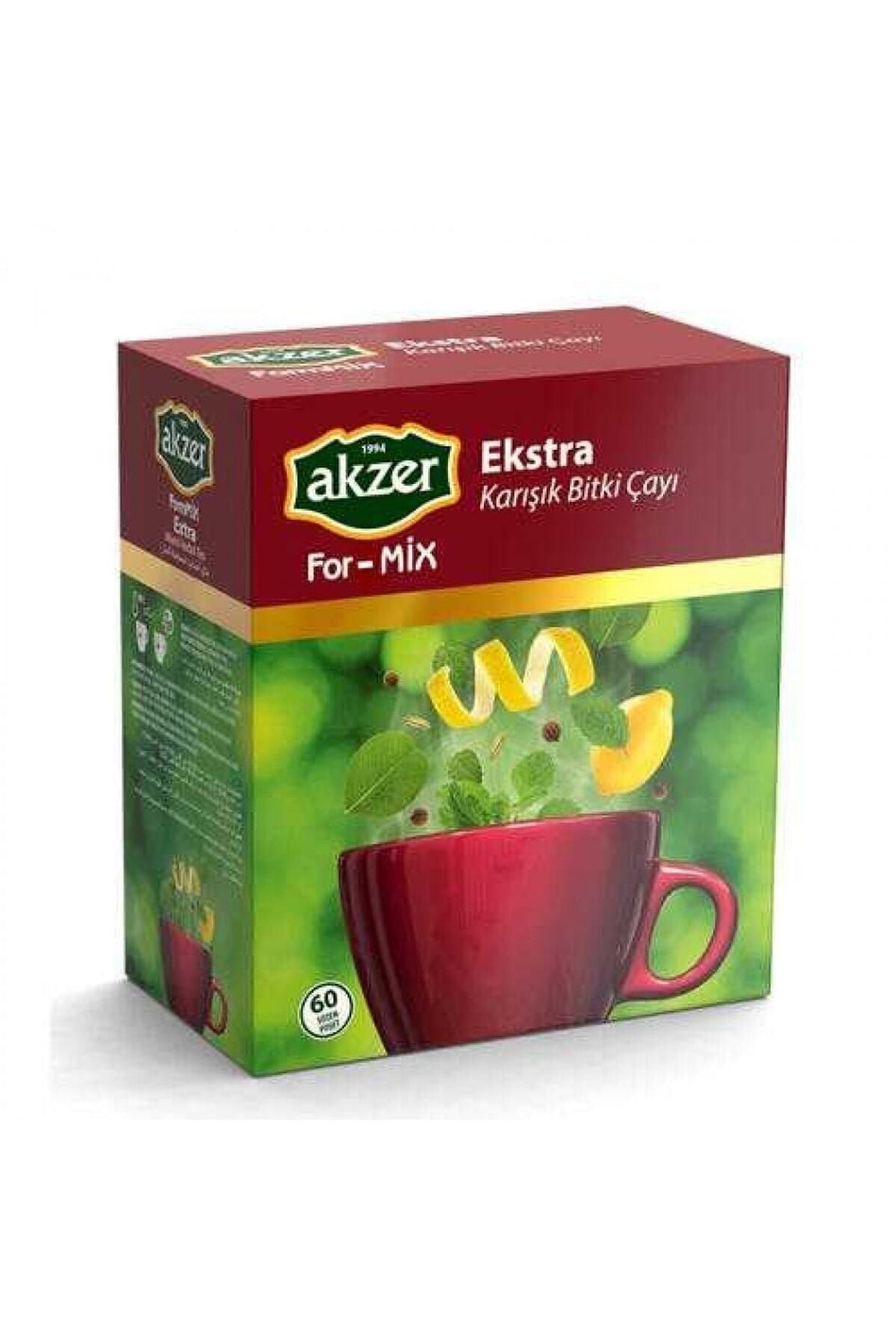 Tisana mista Akzer For-mix Extra, semplice, 60 bustine