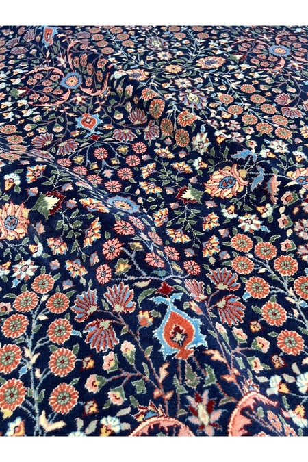 RD RAMAZAN DAG Hand Rug Art Hand-Woven Sumerbank Hereke Rug Signed Seven Mountains Flower Premium Quality Size 265x203 - MALLTURK