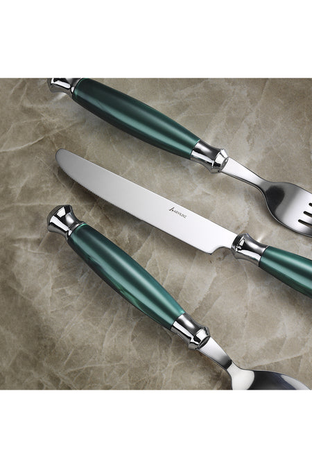 Aryildiz ravello 6 Place Setting 30 Piece Flatware Set yesil - MALLTURK