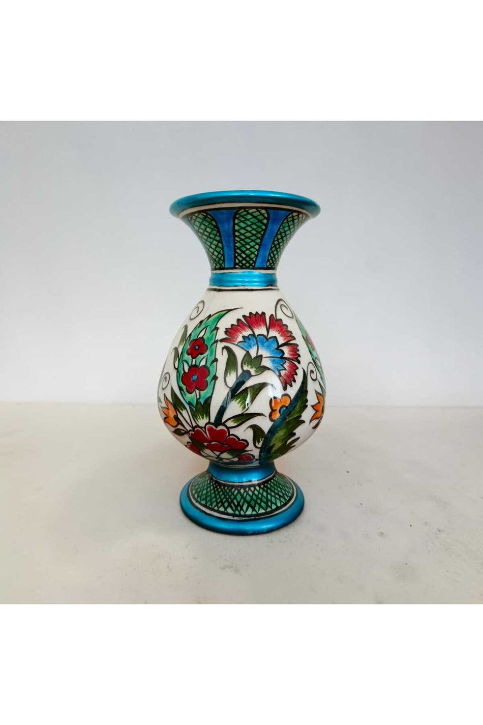 Sema ceramic handmade 20 cm hyacinth vase - MALLTURK