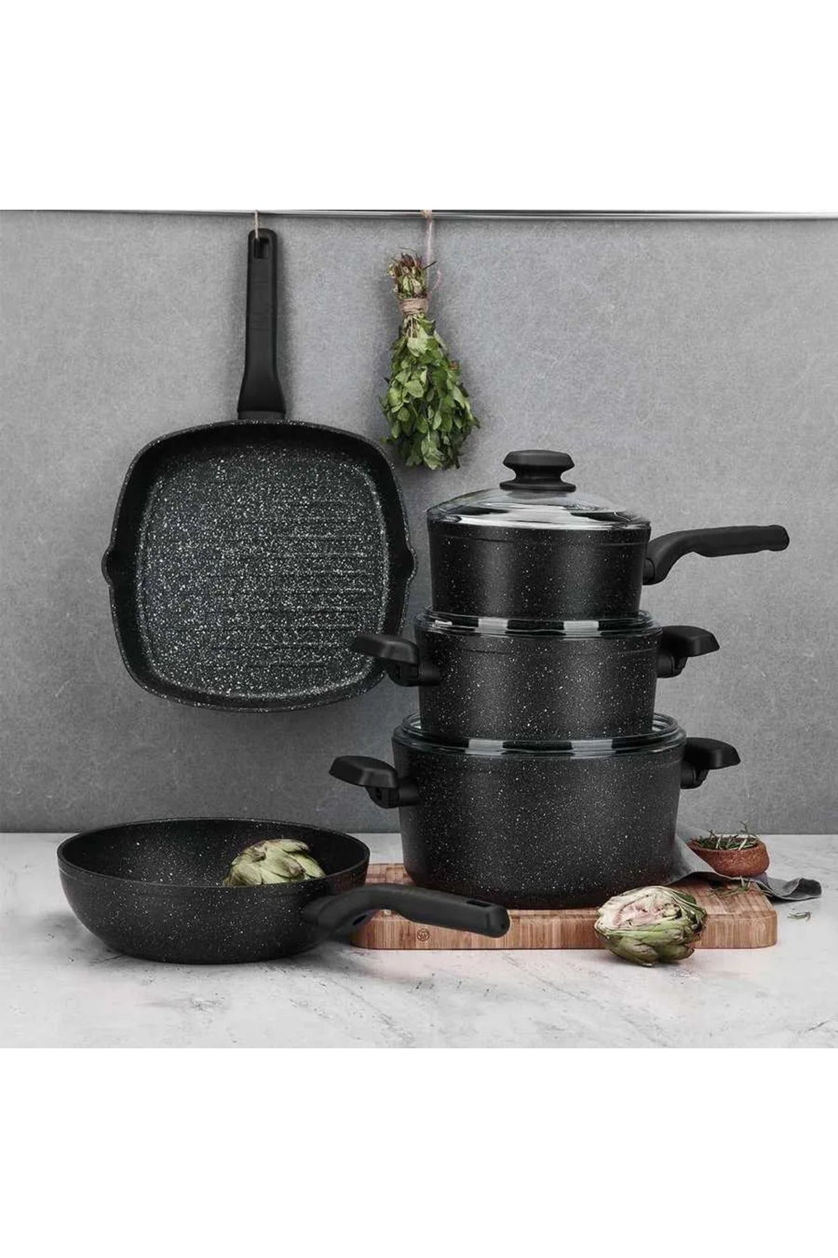 KORKMAZ Ornella Shallow Pot