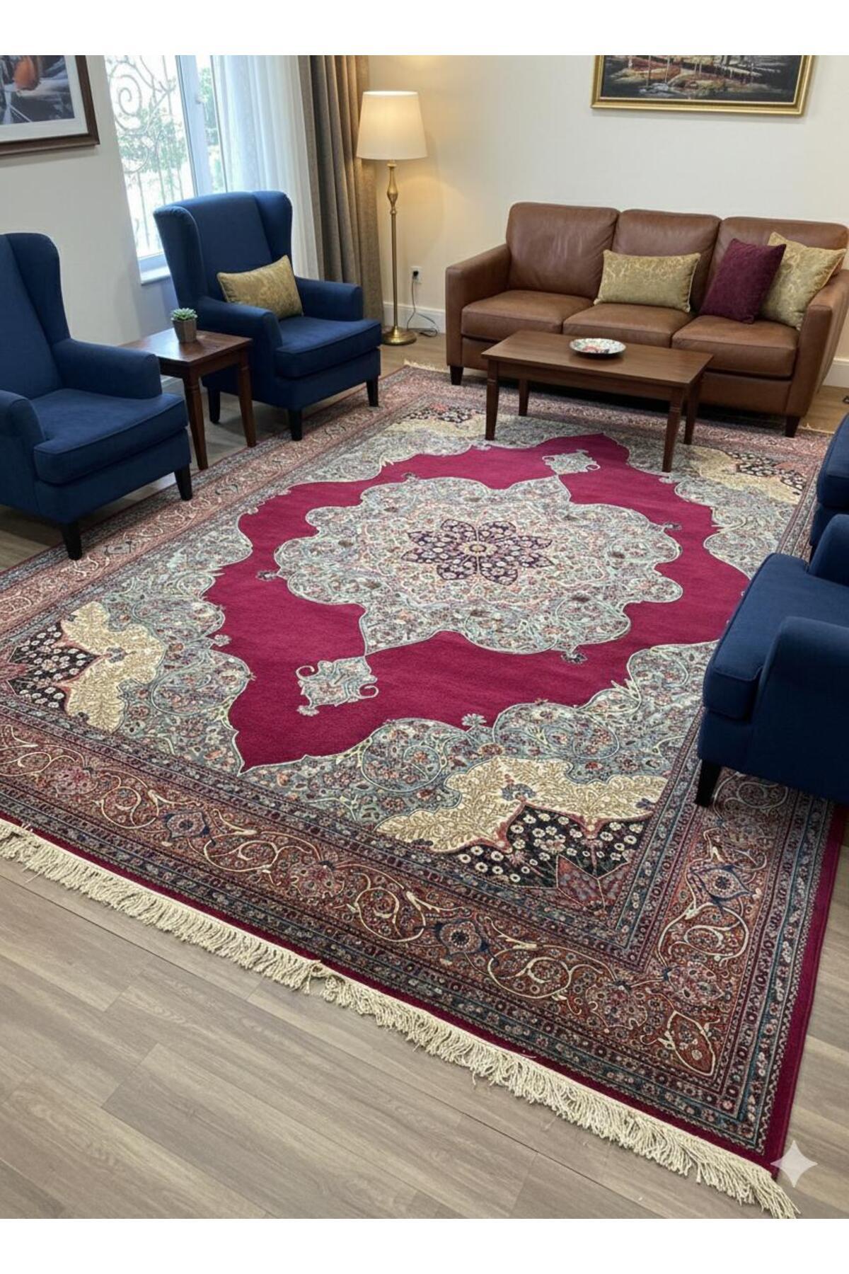 RD RAMAZAN DAG Hand Rug Art Hand-Woven Ladik Konya Kaplan Rug Premium Quality Collector Piece Size 354x252 - MALLTURK