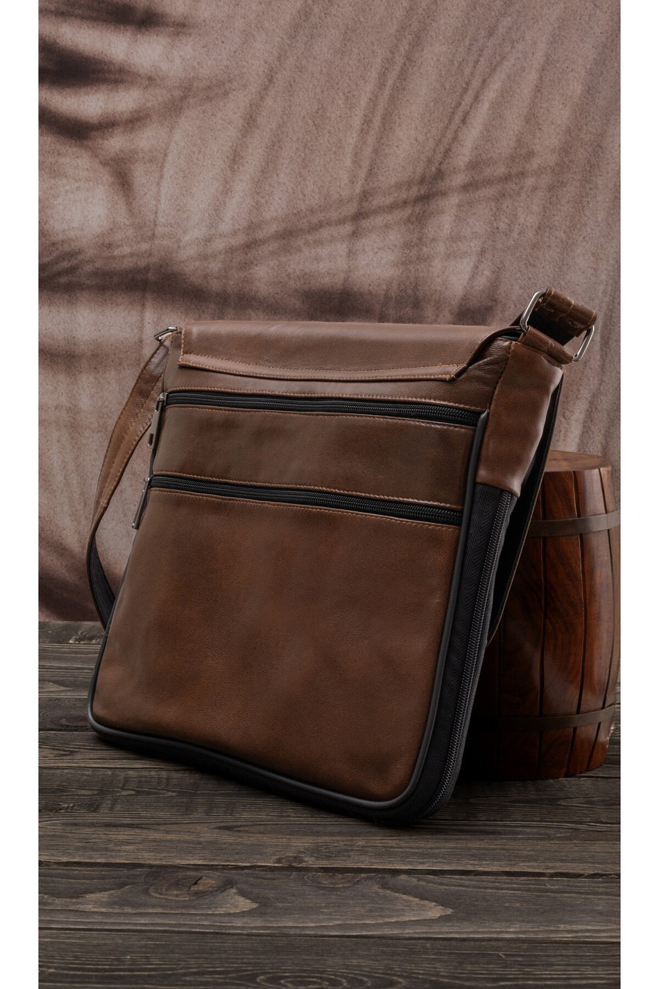 Fubileather Genuine Leather Unisex Crossman Messenger Bag 29*27