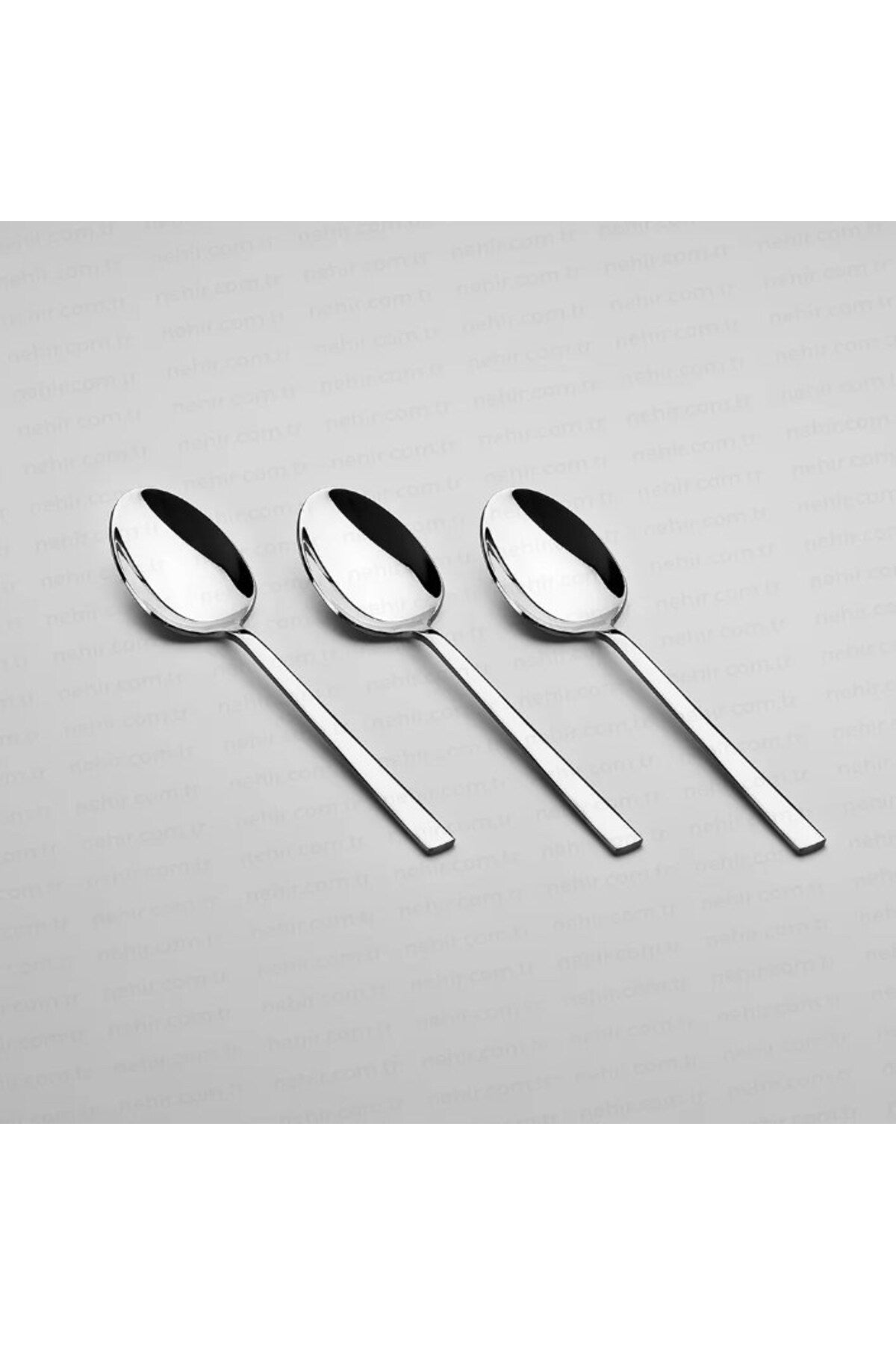 Nehir dalyan Plain 12 Piece tatli Spoon Set - MALLTURK