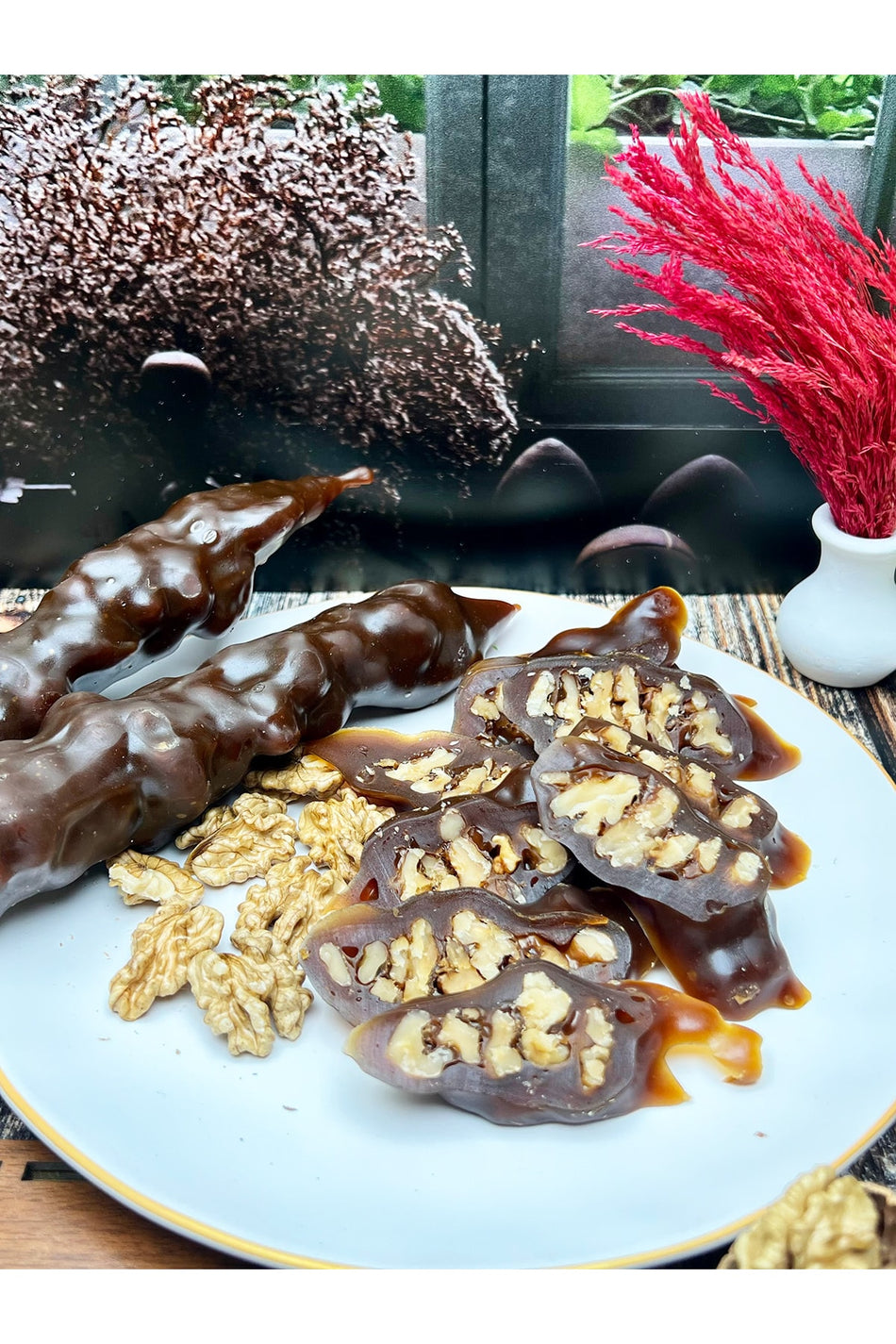 Hanzade Fruit Leather kome gumushane klasik kome Walnut Grape Molasses Confection 1 kg - MALLTURK