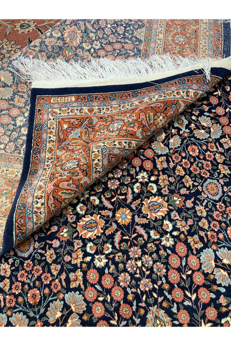 RD RAMAZAN DAG Hand Rug Art Hand-Woven Hereke Rug Imzalidir Seven Mountains Flower Design Premium Quality Natural Dye Size 320x2 - MALLTURK