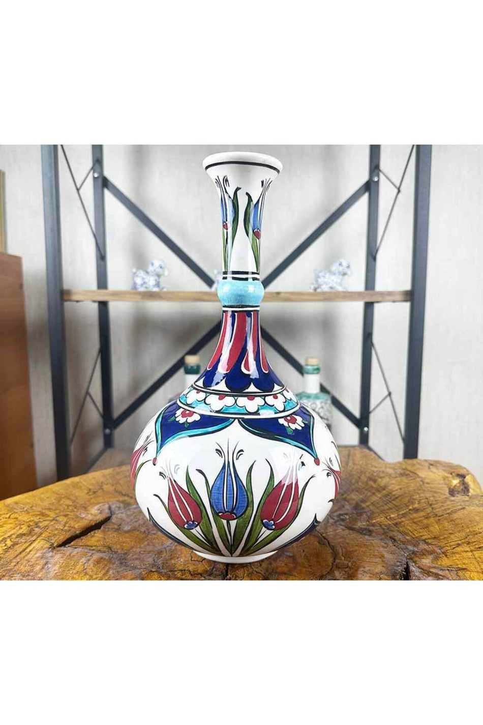 Cini Evi Corporate Gift: Tulips of Unity and Elegance - Iznik Vase - MALLTURK