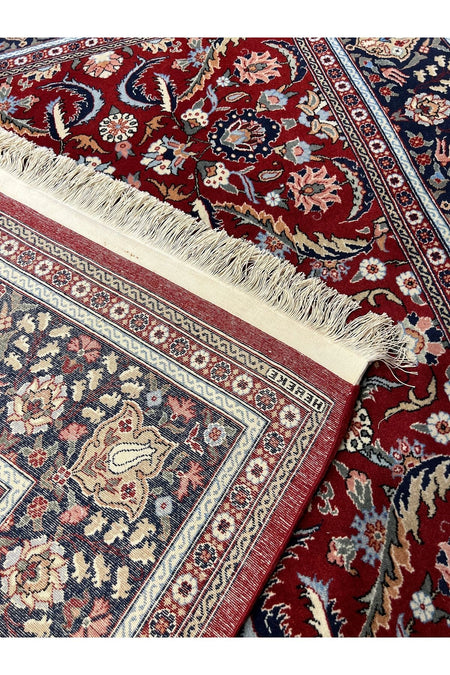 RD RAMAZAN DAG Hand Rug Art Hand-Woven Hereke Rug Signed Premium Quality Cotton Base Wool Weave Natural Dye Size 3x2 - MALLTURK