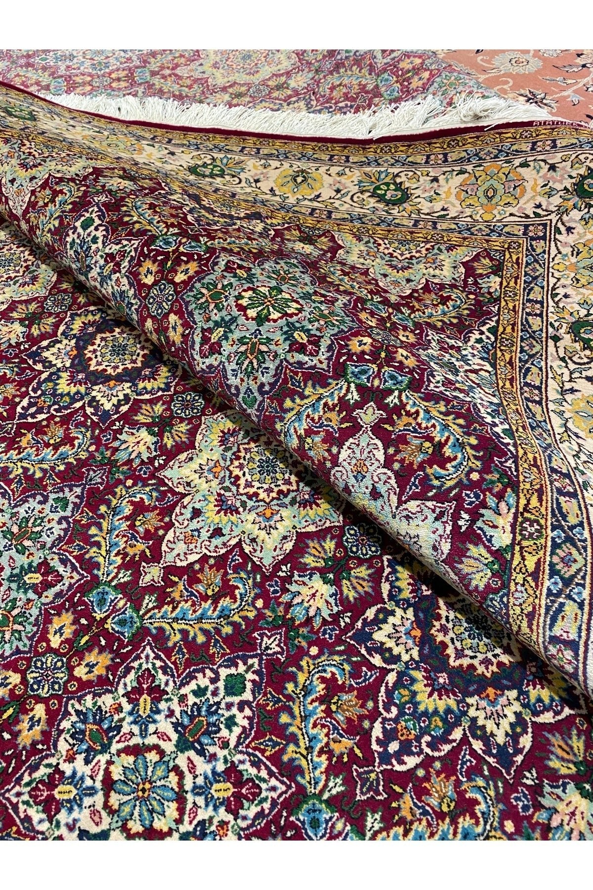 RD RAMAZAN DAG Hand Rug Art Hand-Woven Erzurum Ataturk universitesi Halicilik Merkezinde dokunmus , Sivas Acik Prison Workshop 384x2.67 - MALLTURK