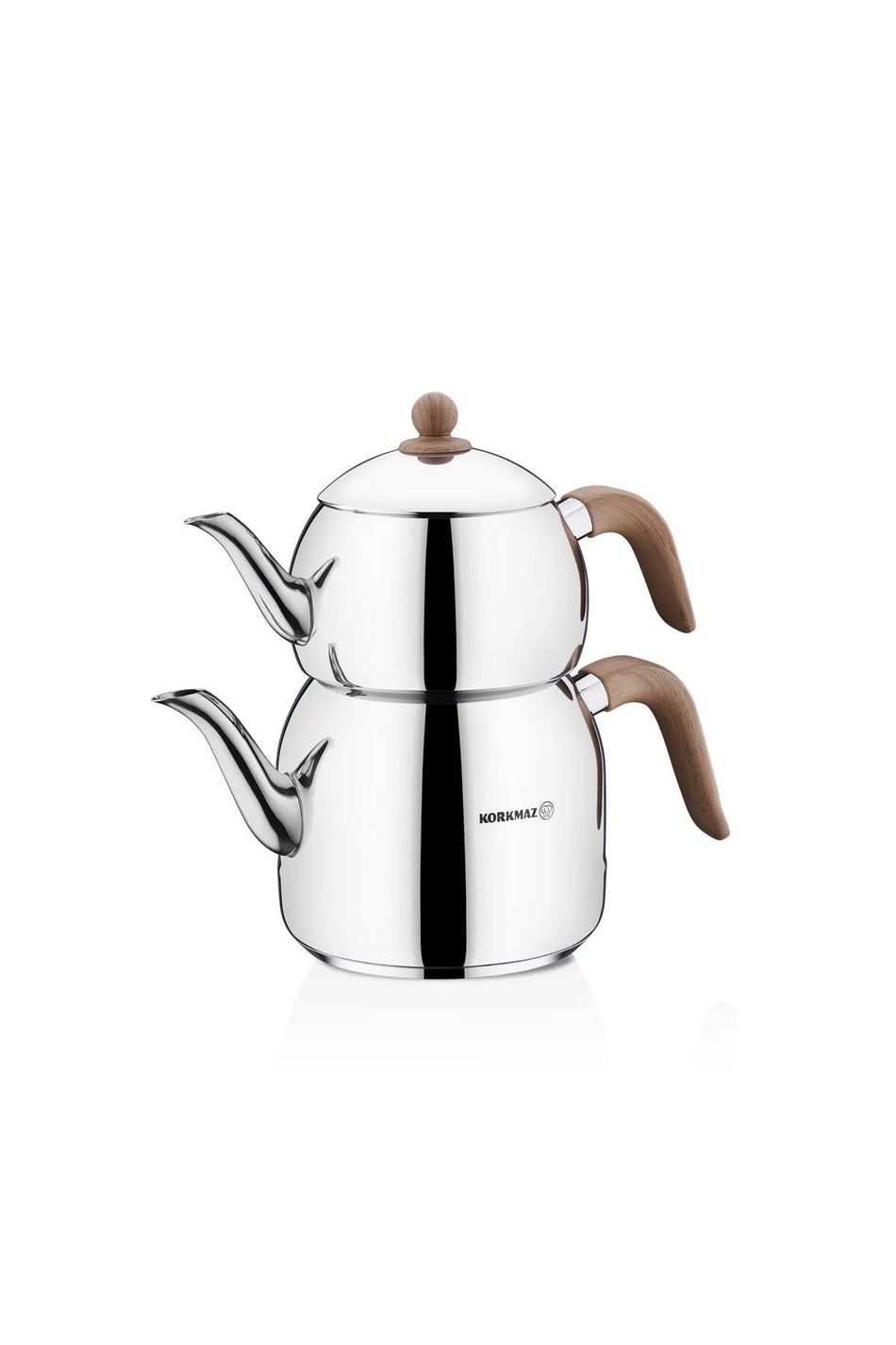 KORKMAZ Retro Wooden Teapot Set 2.5 lt A196 - MALLTURK