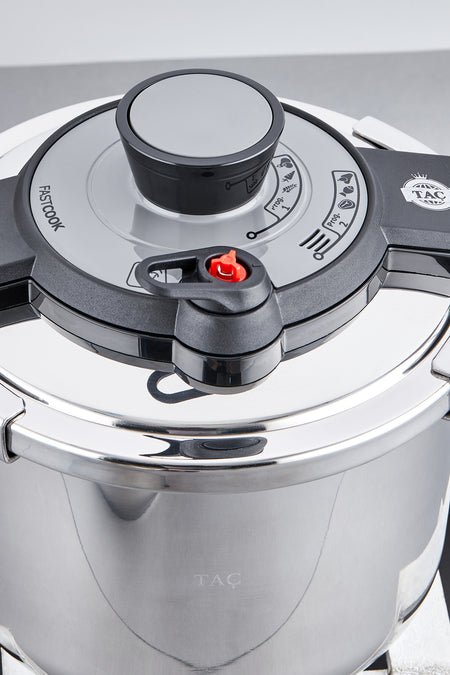 Tac FastCook 2-Piece 4+6 Liter induction Base Pressure Cooker Set - MALLTURK