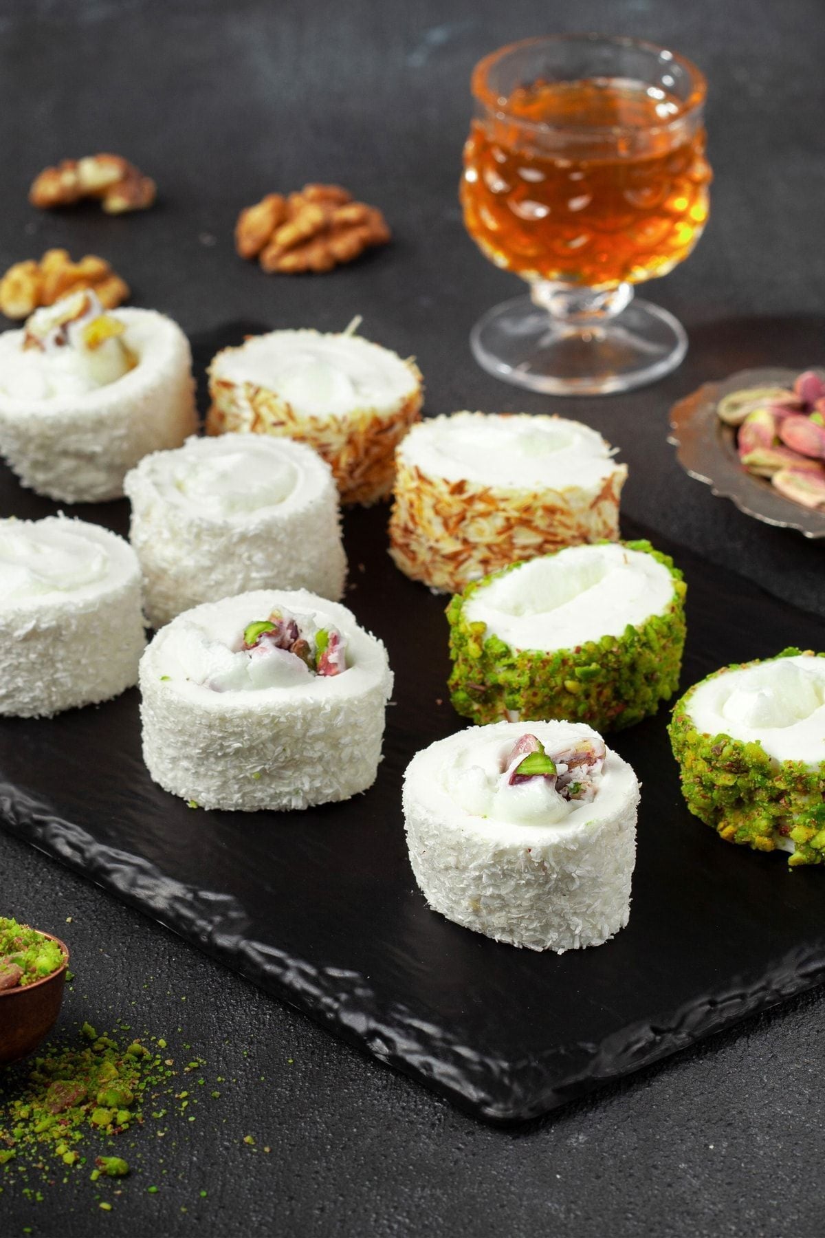 Husrevzade Cream Flavored Turkish Delight Assorted elit seri 450 g - MALLTURK