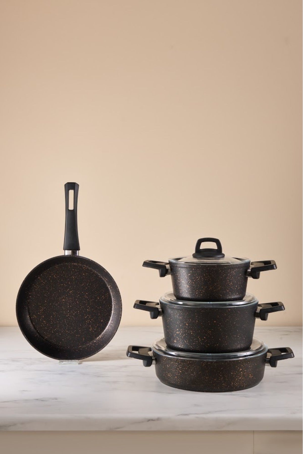 Karaca Biogranit Blackgold 7 Piece Cookware Set - MALLTURK