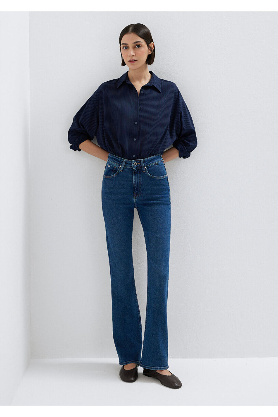 Mavi Bliss Premium Mavi Dark Jeans 101437-85292 - MALLTURK