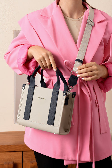 Just Polo Women's Hand and Shoulder Bag, Polo Fabric, SIZE: HEiGHT 19 CM WiDTH 23 CM - MALLTURK