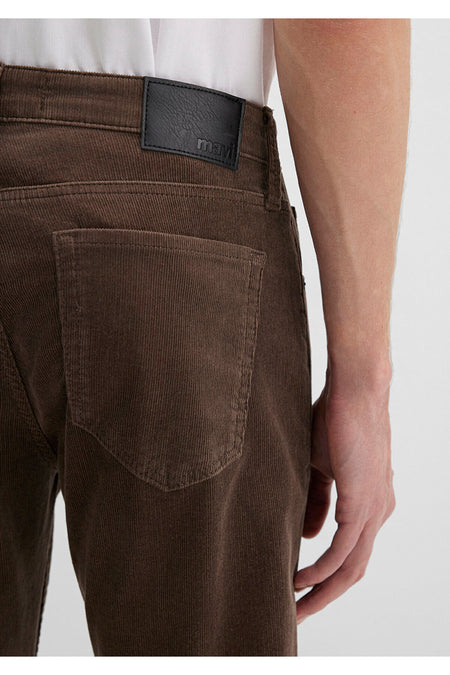 Mavi Marcus Brown Velvet Trousers 0035135666 - MALLTURK