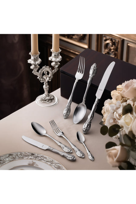 Aryildiz court 84 Piece 12 Place Setting Flatware Set - MALLTURK