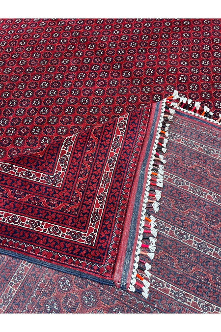 RD RAMAZAN DAG Hand Rug Art Hand-Woven Afgan Haca Roshnai Rug Premium Quality Size 390x300 - MALLTURK