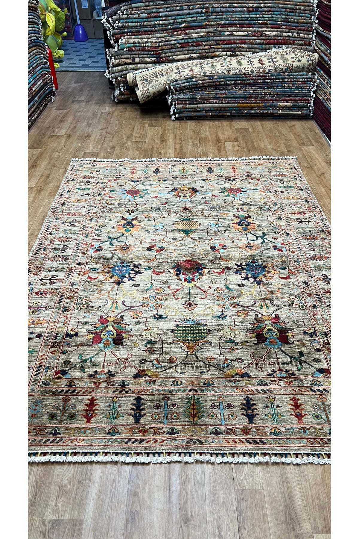 Turkmen Rug Hand-Woven Afghan Rug