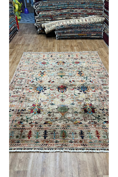 Turkmen Rug Hand-Woven Afghan Rug