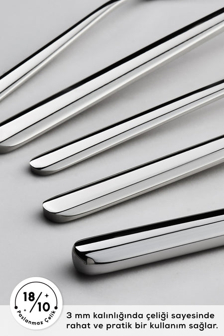 Karaca boreas 12 Place Setting 84 Piece Flatware Set - MALLTURK
