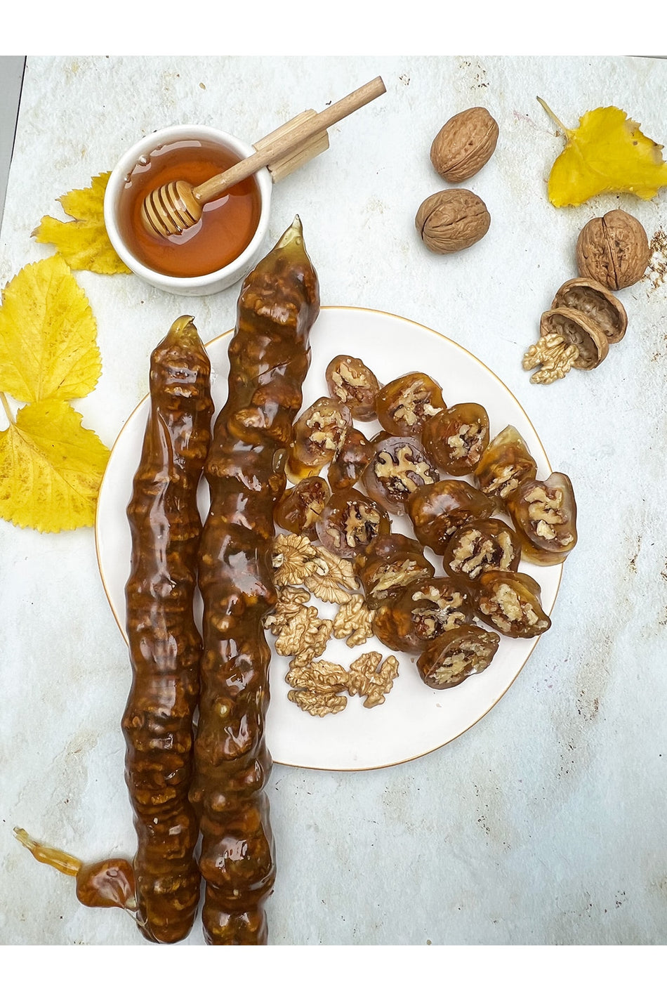 Hanzade Fruit Leather kome gumushane Honey kome Honey Walnut Grape Molasses Confection 1 kg - MALLTURK