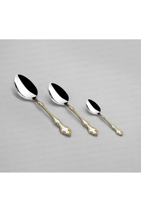 Nehir adriana altin Fork 84 Piece Spoon Knife Set - MALLTURK