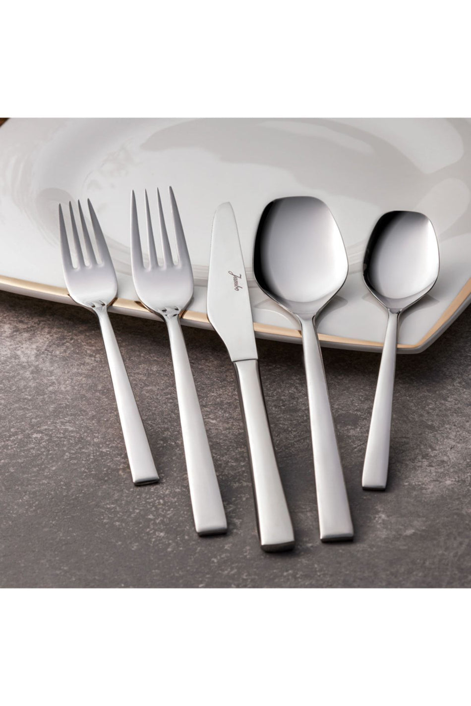 Jumbo 2300 tokyo 60 Piece 12 Place Setting Flatware Set - MALLTURK