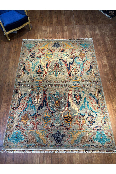 Wool Hand-Woven Afghan Rug