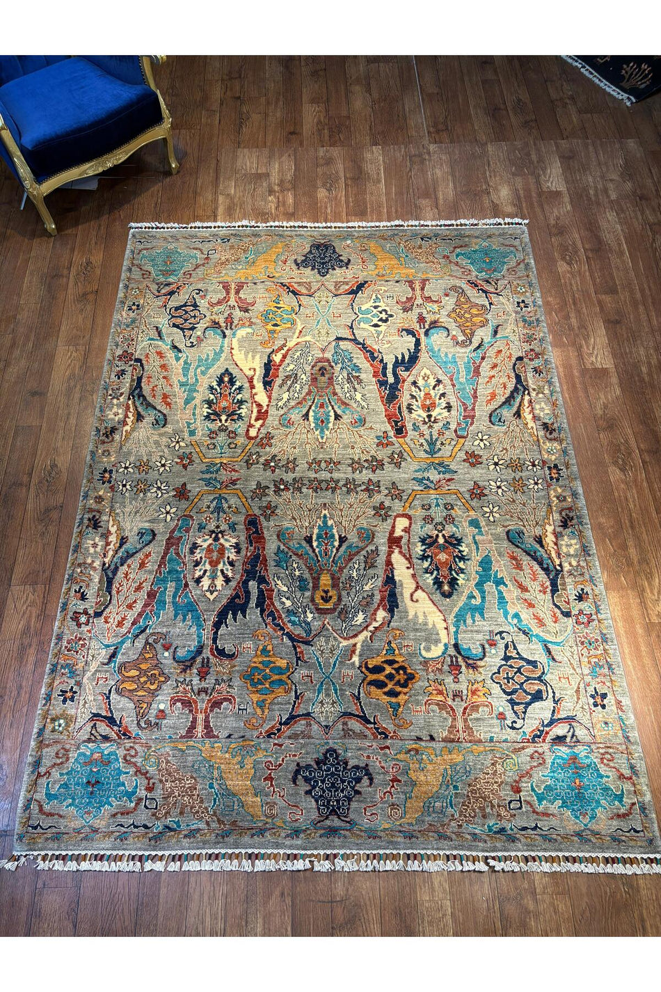 Wool Hand-Woven Afghan Rug