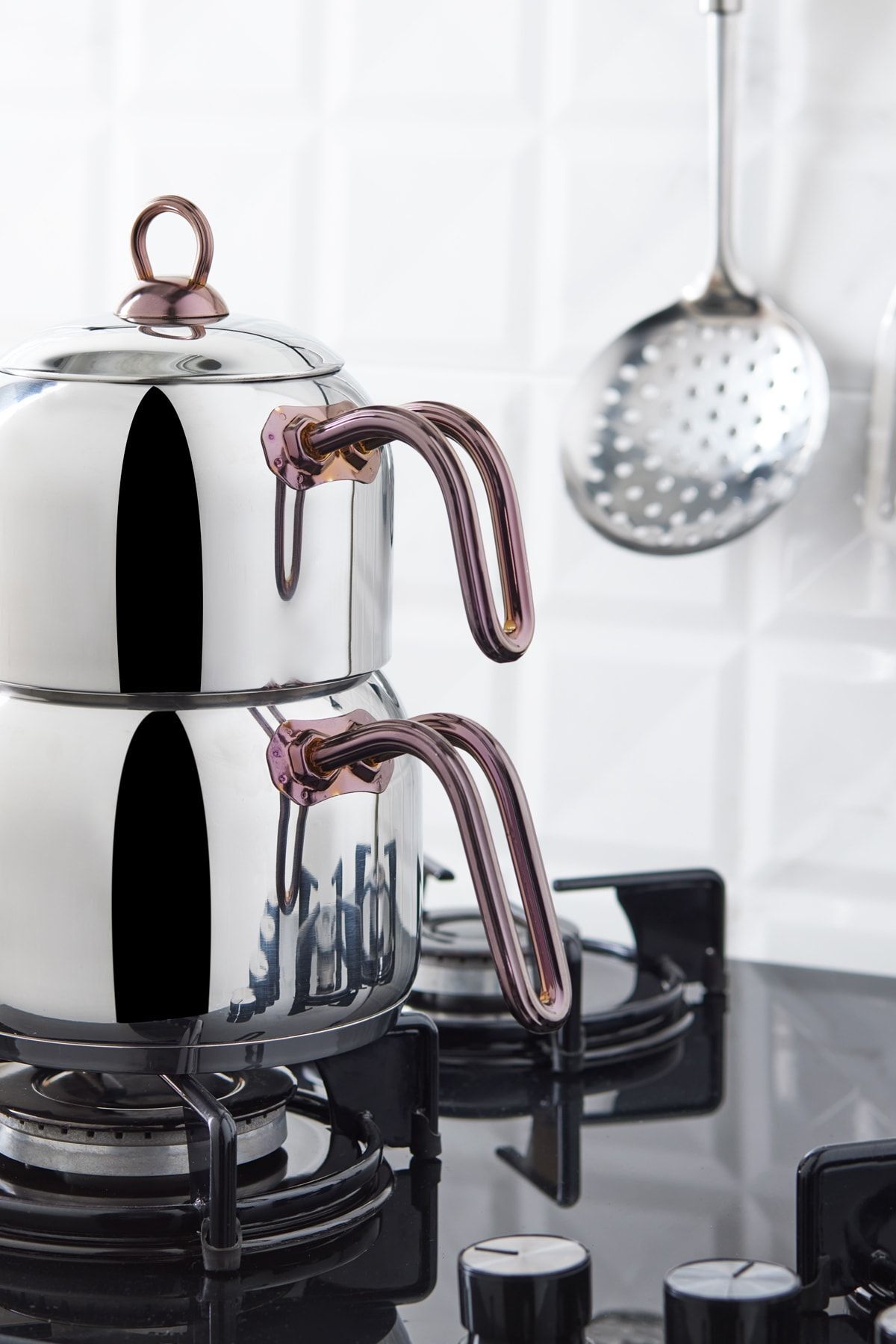 Karaca Urban induction Base Midi Teapot Set Rosegold - MALLTURK