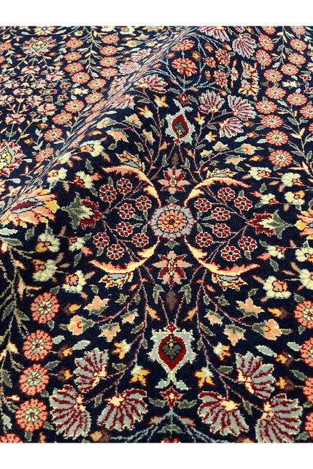 RD RAMAZAN DAG Hand Rug Art Hand-Woven Hereke Rug Signed Seven Mountains Flower Sumerbank Weave Collector Piece Size 300x200 - MALLTURK