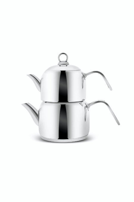 Karaca Urban induction Base Stainless Steel Midi Size Teapot Set - MALLTURK