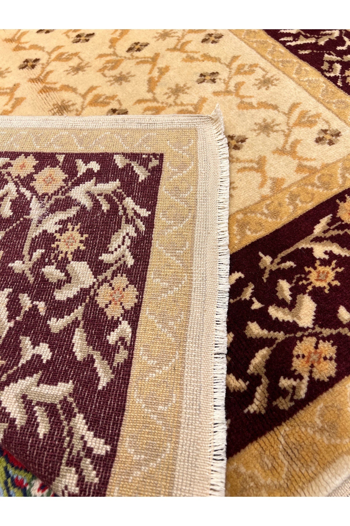 RD RAMAZAN DAG Hand Rug Art Hand-Woven Usak Rug Size 180x120 - MALLTURK