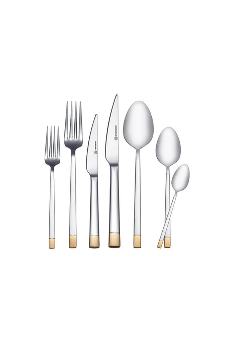 KORKMAZ polina gold 84 Piece Flatware Set a2515 - MALLTURK
