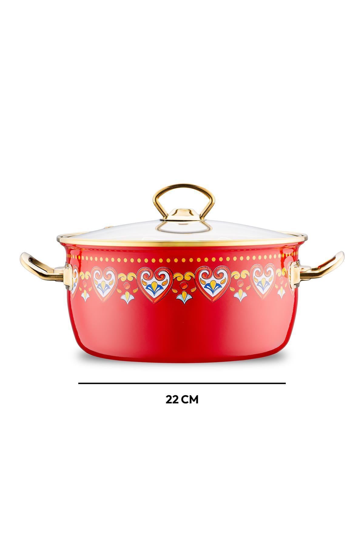 Emsan Solemar Enamel Frying Pot - MALLTURK
